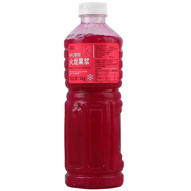 达川NFC火龙果浆冷冻芒果果酱非浓缩红心番石榴汁饮料奶茶店专用