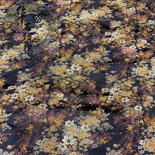 繁星点点碎花高档提花面料布料织锦缎云锦服装旗袍DIY手工包古风