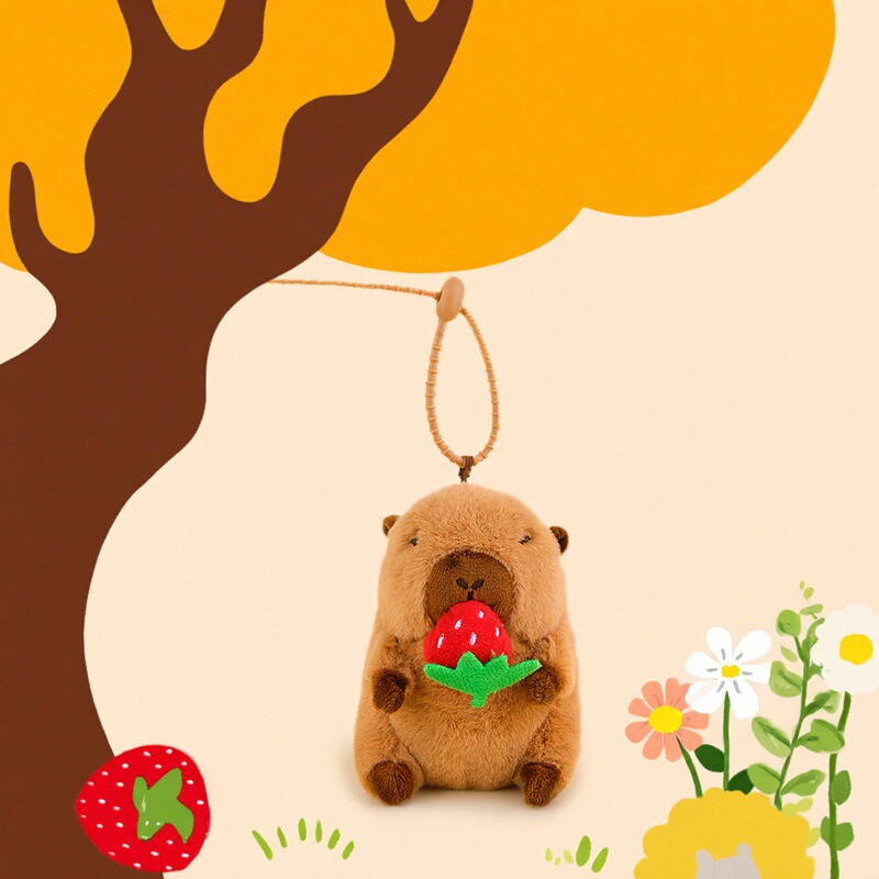 摇尾巴公仔卡皮水豚巴拉挂件