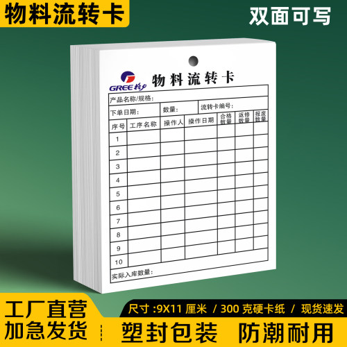 【物料流转卡】可定制免费设计