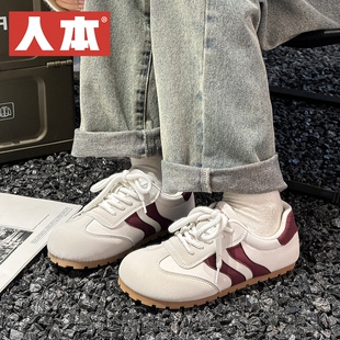 人本2025春季新款德系运动鞋ins潮鞋子女耐磨超轻超软休闲运动鞋