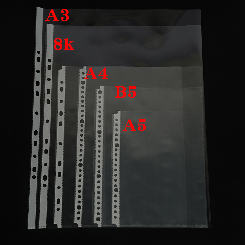 a3/8k/a4/b5/a5活页夹透明文件夹