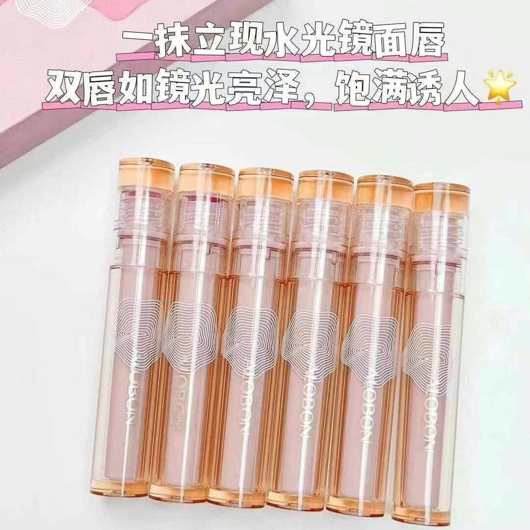 雅邦镜面水光唇釉滋润保湿嘟嘟唇唇蜜水亮轻薄清爽不黏腻亮面口红