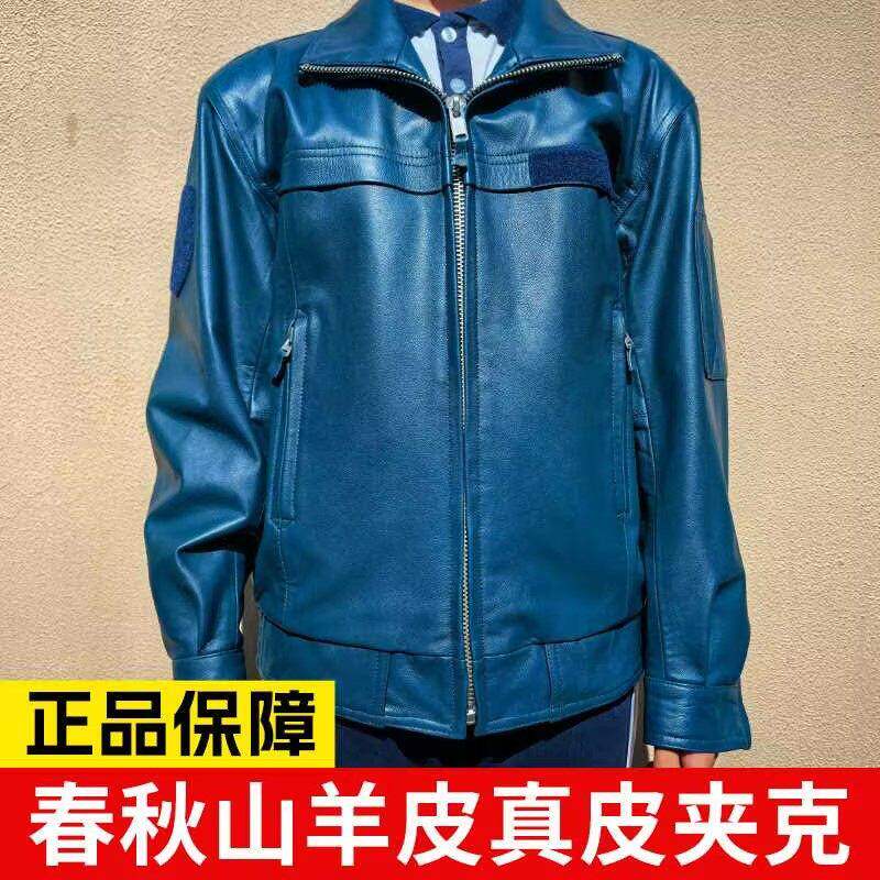 02春秋飞行皮衣飞行夹克飞行员骑行服飞行服真皮皮衣