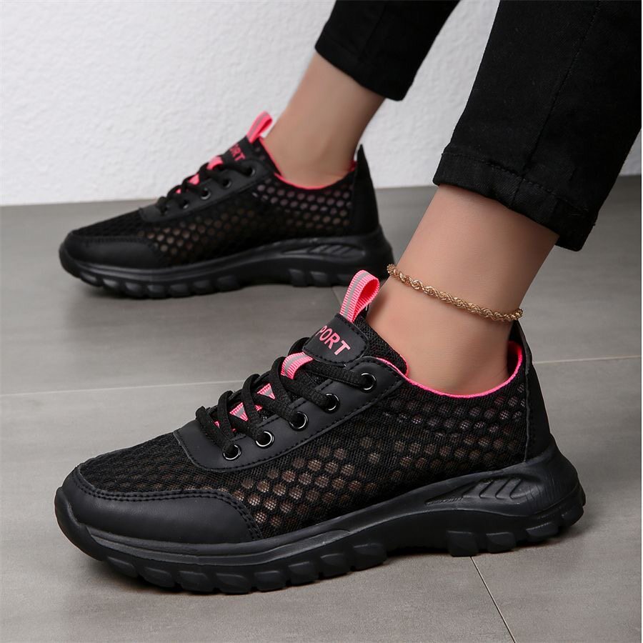 镂空透气轻便舒适休闲鞋大码女鞋