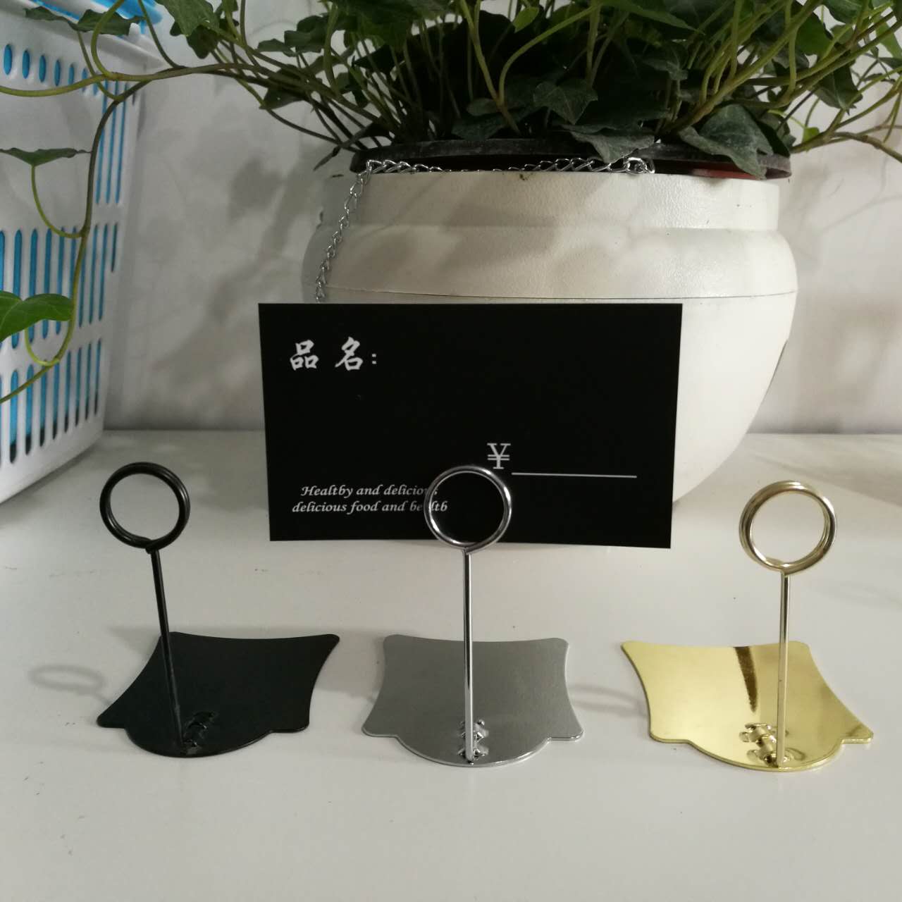 POP金属广告夹面包蛋糕烘焙店不锈钢价格签促销商品夹价格牌包邮