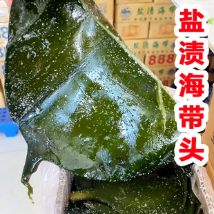 盐渍海带头厚海带根新鲜腌渍威海荣城火锅5斤商用食材非干货整箱