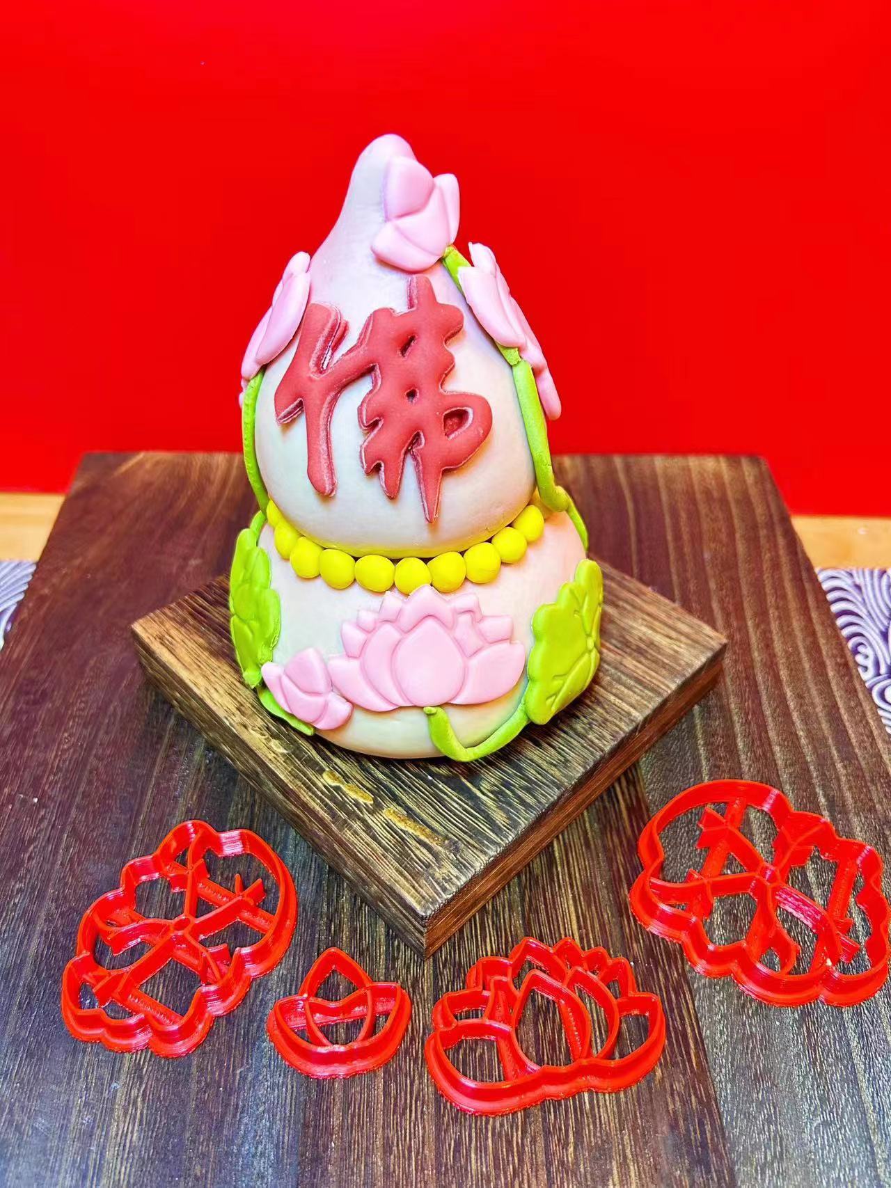 荷花四件套荷叶花瓣造型模具