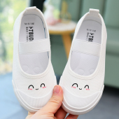 白色布鞋 儿童室内外女童帆布童鞋 女 软底幼儿园小白鞋 2026春秋新款