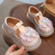 水晶鞋 小女孩鞋 儿童皮鞋 2026春秋新款 子 水钻蝴蝶结单鞋 女童公主鞋