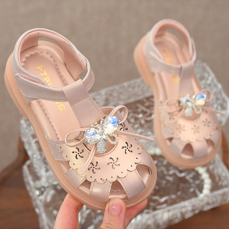 儿童公主凉鞋2026夏季新款女孩包头软底鞋子软底水钻洋气女童童鞋,童鞋/婴儿鞋/亲子鞋,凉鞋,淘宝优惠券,粉丝福利购,淘宝优惠卷