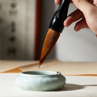 安邦笔庄国画岩石毛笔长峰竹兰画笔硬毫毛笔行楷书法毛笔狼毫入门