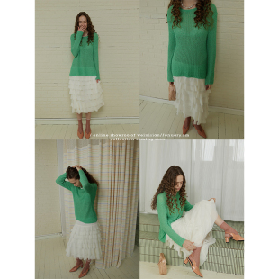 上衣 罩衫 WEINISIAN朱小姐小众设计镂空防晒套头毛衣针织衫 女长袖