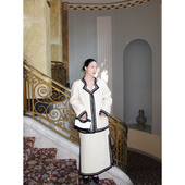 WEINISIAN朱小姐2026秋冬新款 女 韩国小众设计师绵羊毛两件套套装