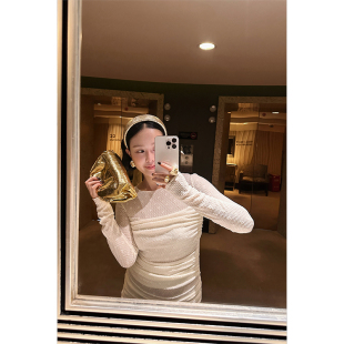 长裙长袖 修身 裙子女 连衣裙25年新款 WEINISIAN朱小姐小众蕾丝法式