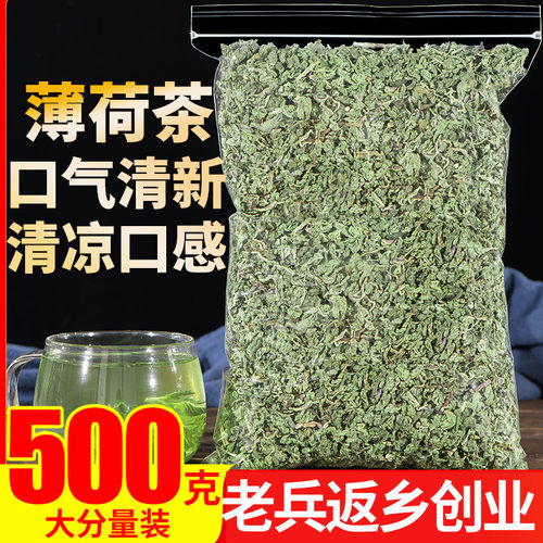特级薄荷荷叶茶500g非凉爽清火茶