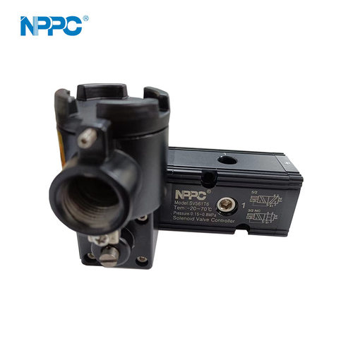 NPPC隔爆铝合金电磁气动阀防爆电磁阀 SV561T6二位五通电磁阀