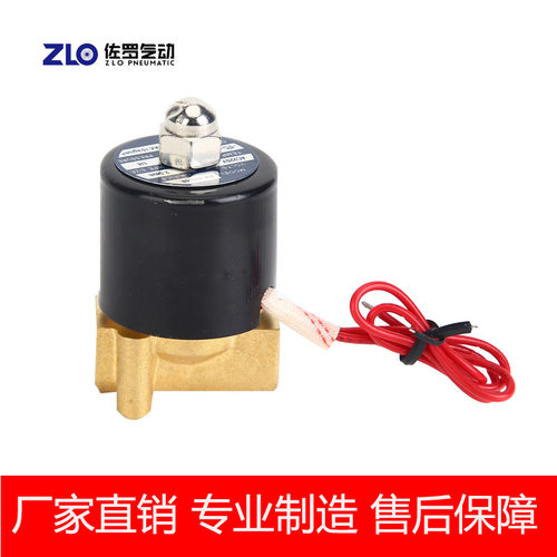 全铜阀体2W-025-08220v24v12电磁阀常闭电磁阀二通水用电磁阀气阀