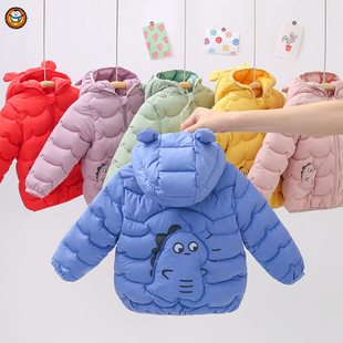 秋冬儿童羽绒棉服外套婴幼儿棉衣加厚宝宝男女童棉袄小孩冬装衣服