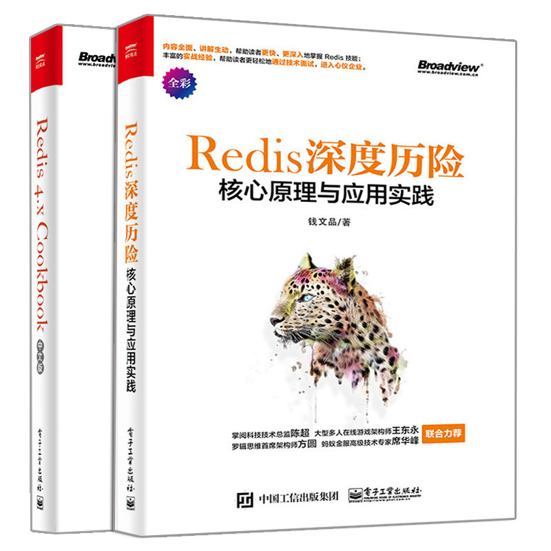 Redis 深度历险 核心原理与应用实践+Redis 4.x Cookbook中文版 2册 内存数据指导 Redis中间件运维技术详解 Redis缓存技术书籍使用感如何?