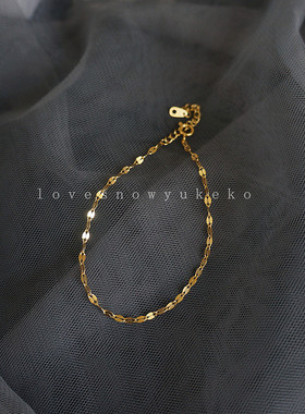 小众不掉色洗澡不用摘18K