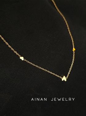 洗澡不用摘小众设计18K金