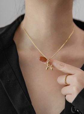 洗澡不用摘小众设计感高级锁骨链