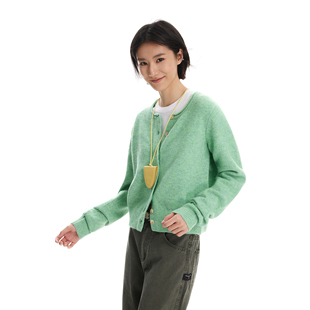 外套女 高级单排扣毛衣针织衫 Syri 早秋法式