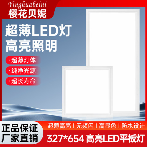 327*654集成吊顶灯嵌入式厨房灯