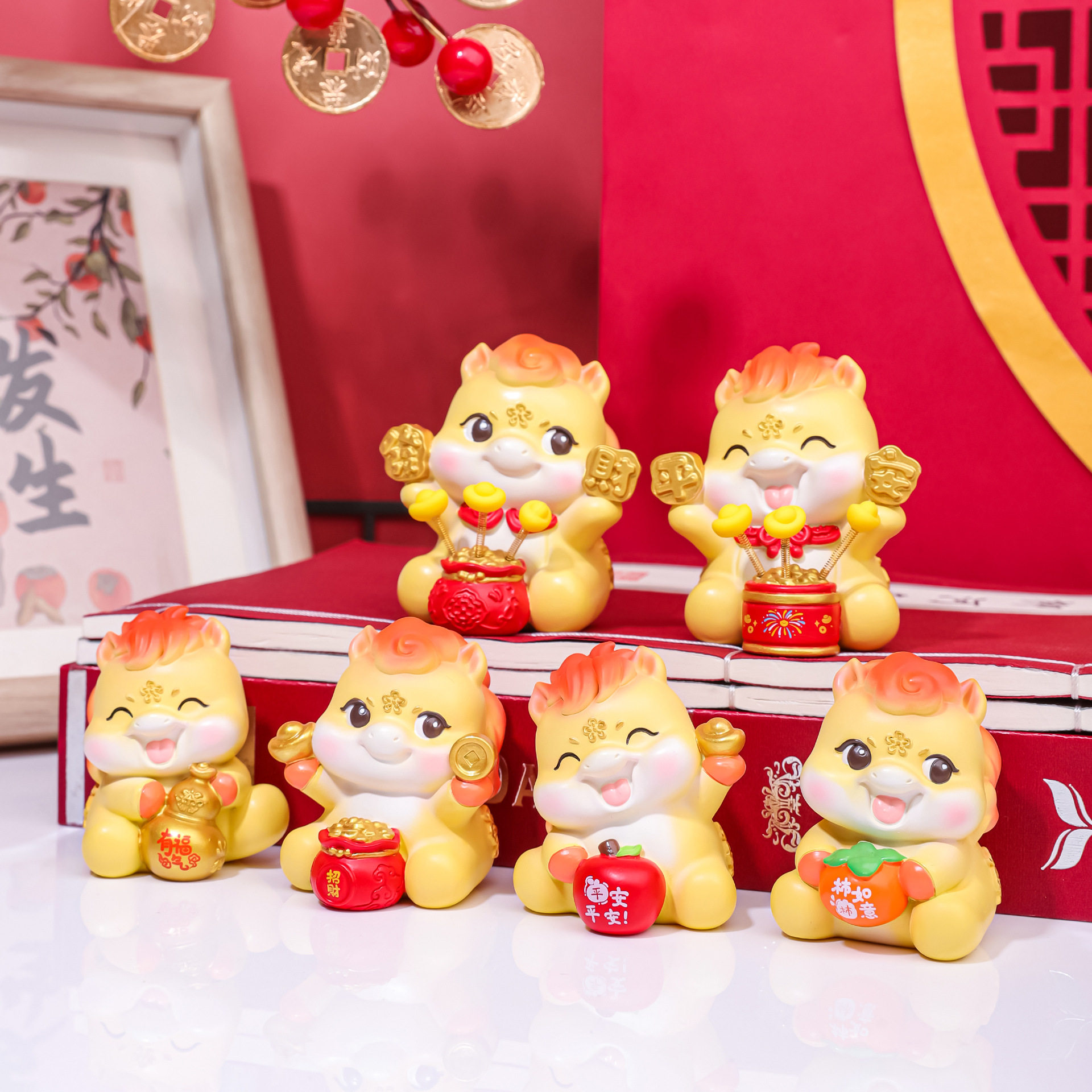 马年吉祥物公仔马到福来国潮可爱马摆件桌面装饰新年礼物潮玩盲盒,模玩/动漫/周边/娃圈三坑/桌游,潮玩盲盒,淘宝优惠券,粉丝福利购,淘宝优惠卷