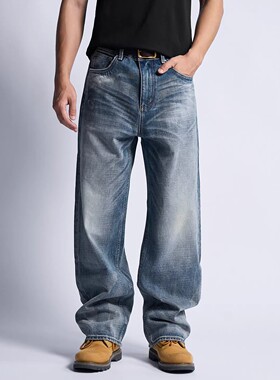 【春野】Dokie早春15盎司重磅牛仔裤003版型微宽松直筒休闲裤男