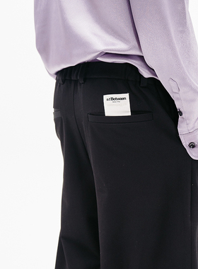 a.t Between休闲裤垂坠感直筒裤男宽松八分西装裤子 不支持退换