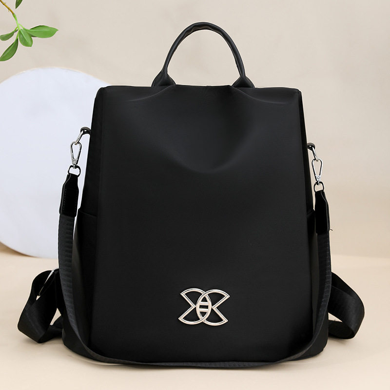 高级感牛津布双肩包女款2024新款轻便防盗休闲旅行包时尚女士