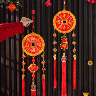 2026马年福字钱袋挂件春节新年客厅装饰流苏中国结挂饰