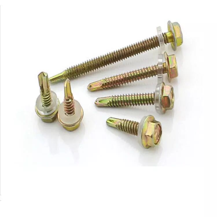 碳钢外六角自攻自钻燕尾钻尾螺丝