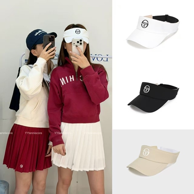 韩国采购Sergio Tacchini男女网球独特奢华提花舒适吸汗空顶帽