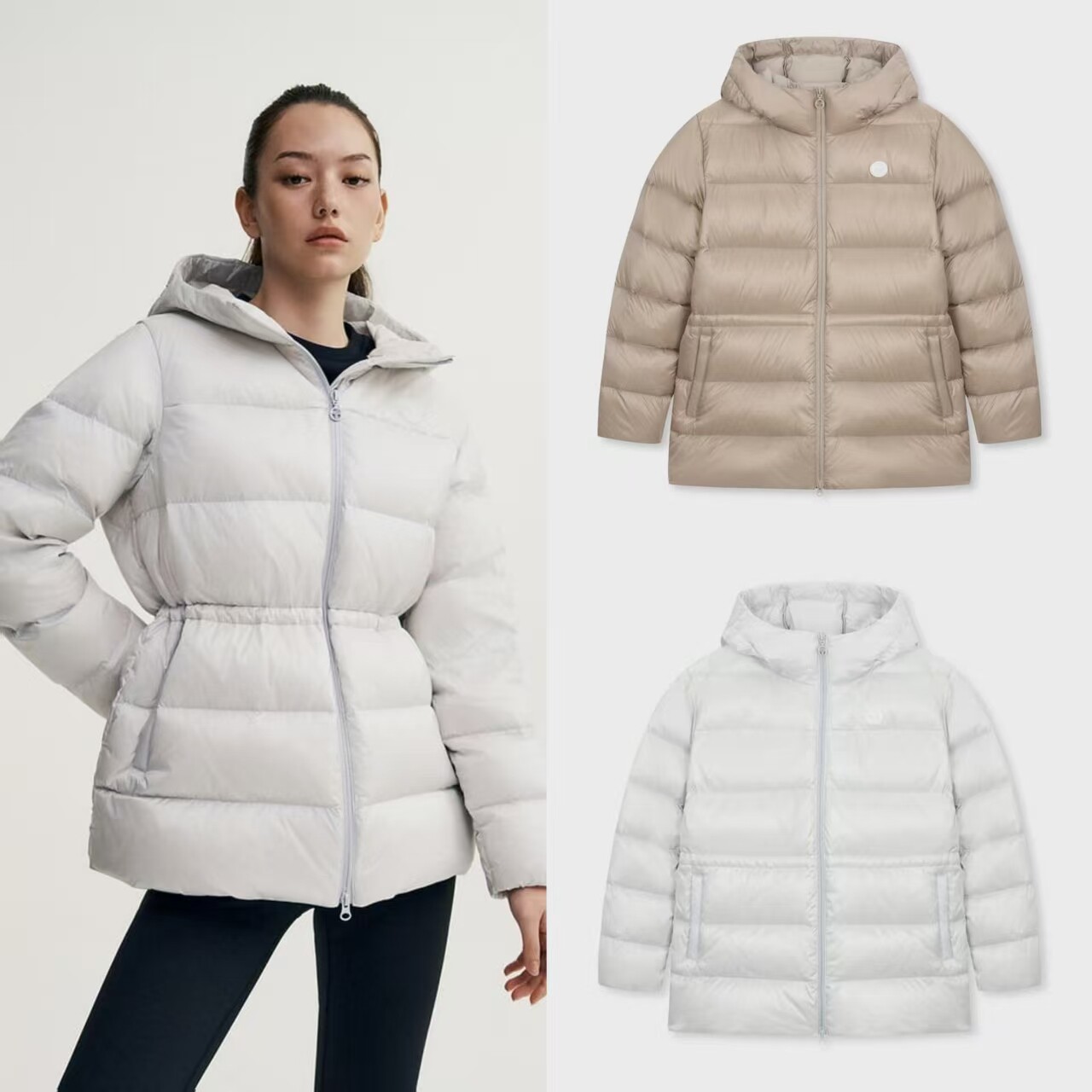 韩国采购Sergio Tacchini女士鹅绒轻盈保暖防水防风舒适羽绒服