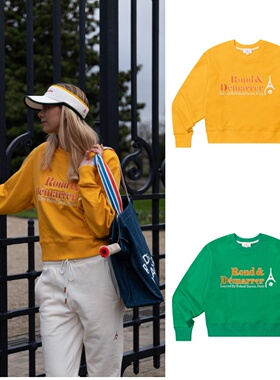 [韩国直邮]Rond&Demarrer女宽松休闲卫衣网球长袖上衣