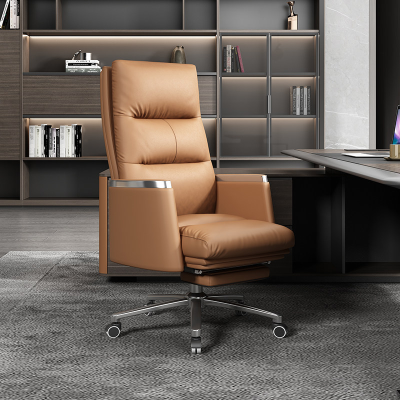 电脑皮座椅老板商务办公椅子家用靠背舒适久坐懒人沙发休闲电竞椅