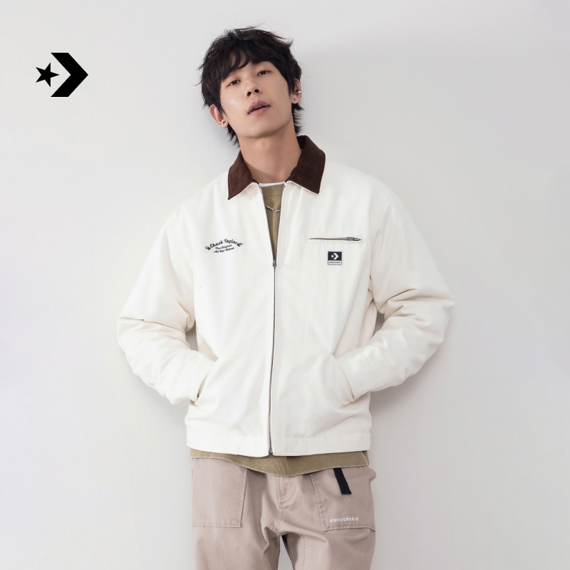 CONVERSE匡威官方 秋冬新品男巴恩风夹克通勤棉服工装外套MCJ126