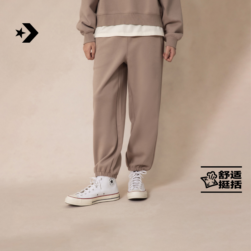 CONVERSE匡威官方 空气层面料舒适挺阔简约女长裤卫裤WCH611