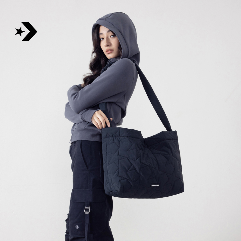 CONVERSE匡威 秋冬新品男女星星夹棉手拎包通勤旅行斜挎包UA5824