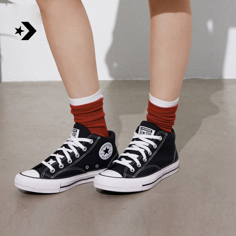 CONVERSE匡威 莫尔登All Star夏季帆布运动休闲板鞋黑色A00811C