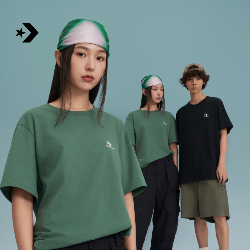 简约短袖刺绣Converse