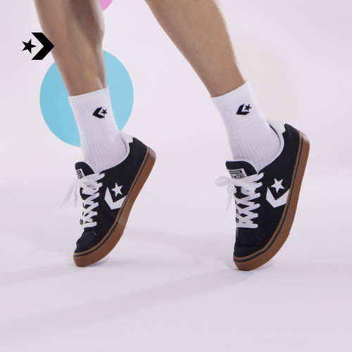 CONVERSE匡威官方 Tobin托宾男女撞色星箭复古休闲板鞋A09827C