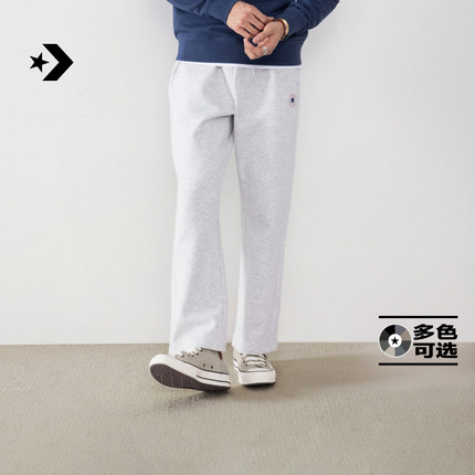 CONVERSE匡威官方 秋冬新品男抓绒直筒长裤抽绳松紧腰裤子MCJ094