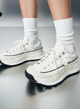 CONVERSE匡威 Chuck 70 AT-CX夏季机能风厚底饼干鞋小白鞋A06556C