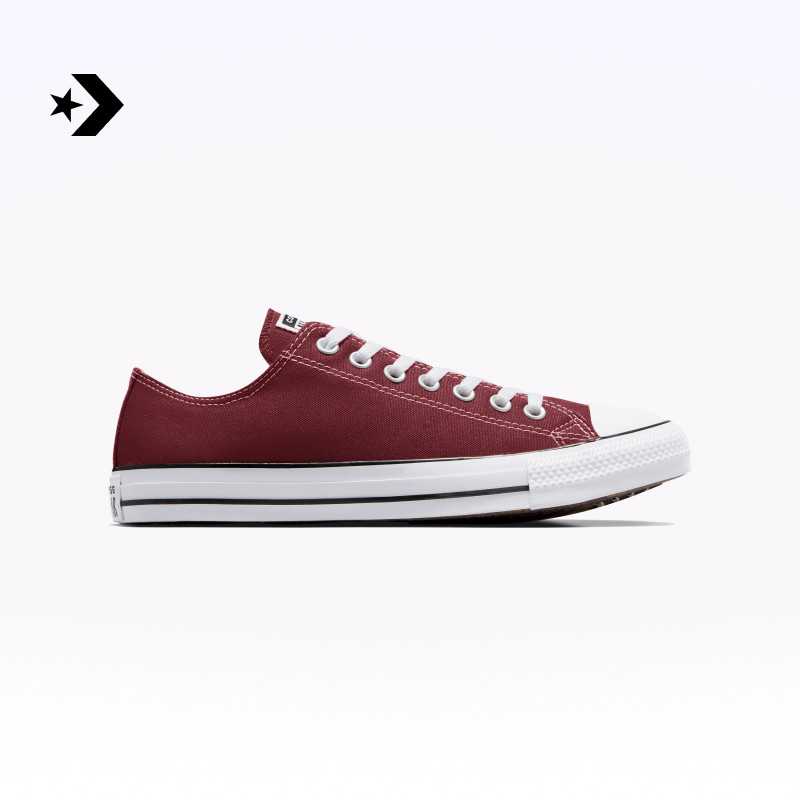 CONVERSE匡威官方 All Star男女休闲低帮帆布鞋铁锈红红色M9691C