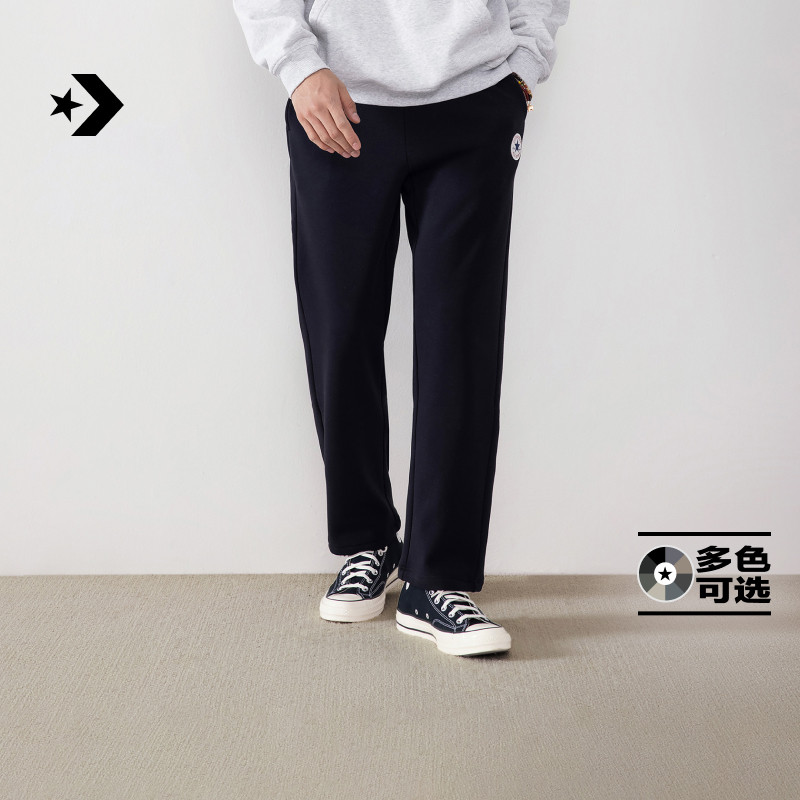CONVERSE匡威官方 男抓绒直筒长裤抽绳松紧腰裤子MCJ094