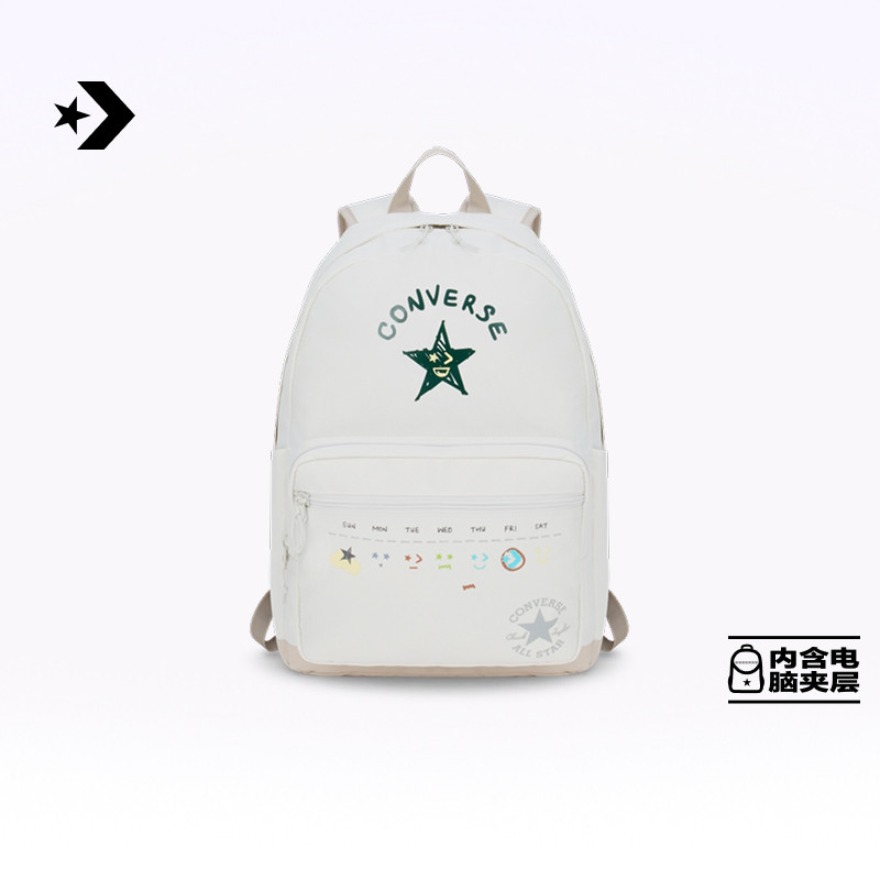 CONVERSE匡威官方 Go 2双肩包趣味印花大容量百搭背包书包UA5800
